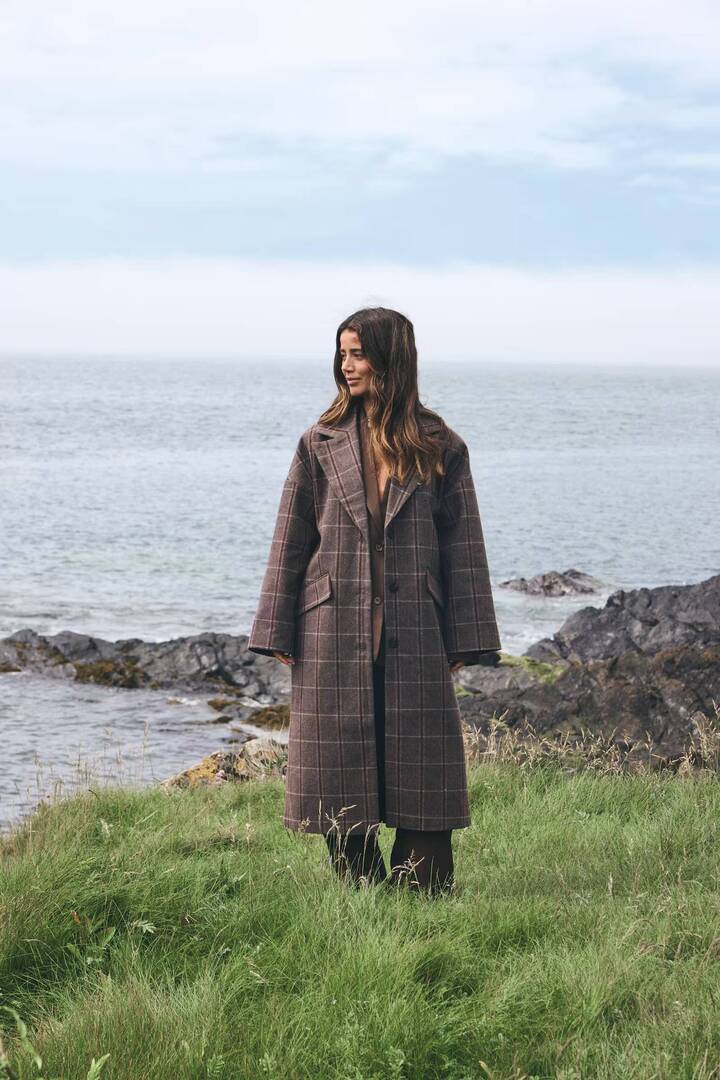 IHEMMALU Jacket Cocoa Brown Check