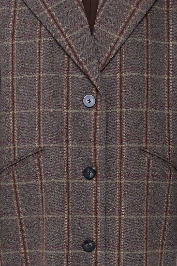 IHEMMALU Jacket Cocoa Brown Check