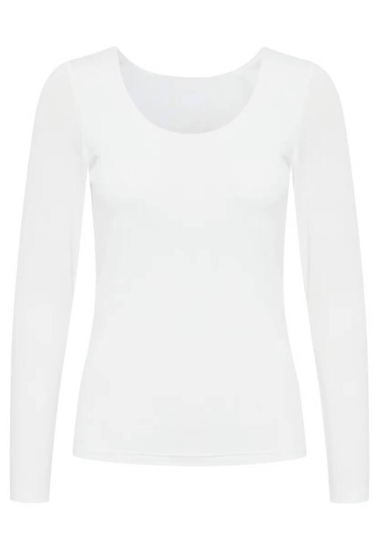 IAGRO Long sleeved T-shirt Cloud Dancer / White