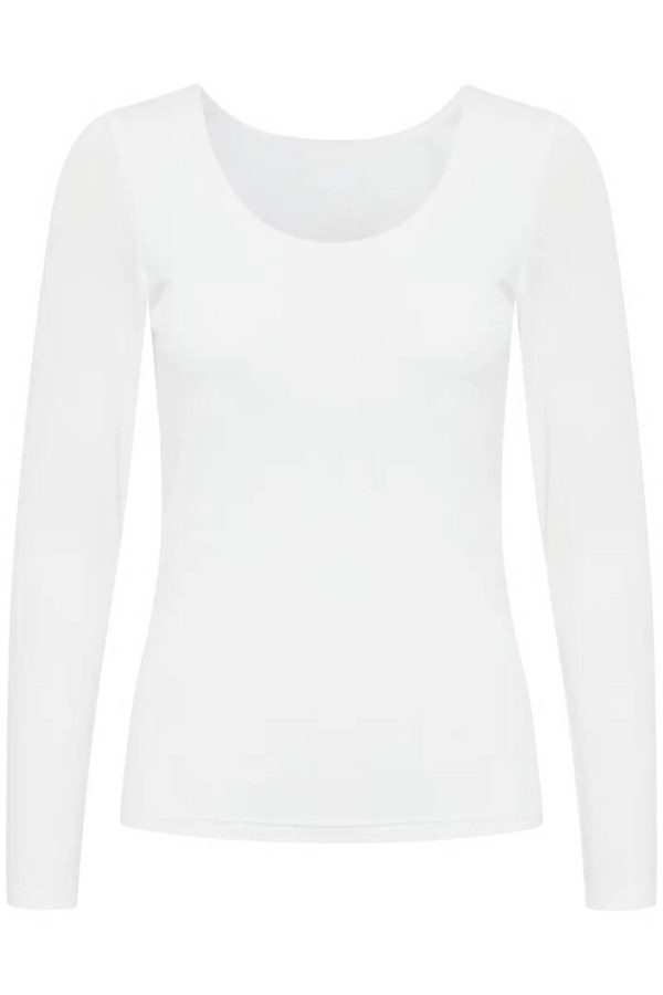 IAGRO Long sleeved T-shirt Cloud Dancer / White