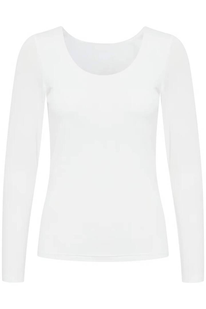IAGRO Long sleeved T-shirt Cloud Dancer / White