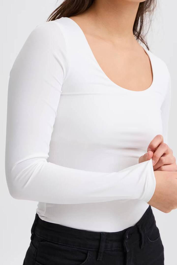 IAGRO Long sleeved T-shirt Cloud Dancer / White