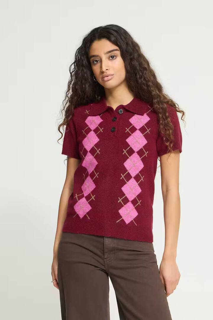 IHDASILA Knit Rhododendron Harlekin / Red