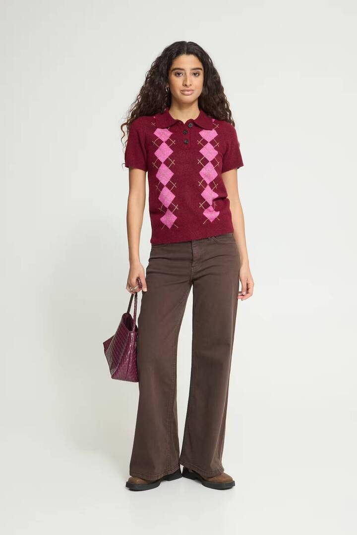 IHDASILA Knit Rhododendron Harlekin / Red