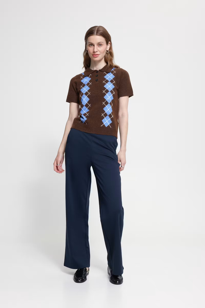 IHDASILA Knit Chicory Coffee Harlequin / Brown