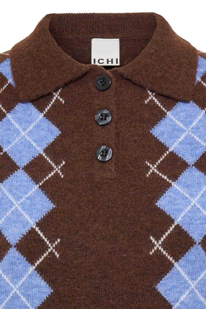 IHDASILA Knit Chicory Coffee Harlequin / Brown