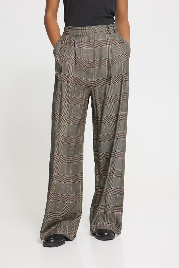 IHLAITO Pants Black/Toasted Check