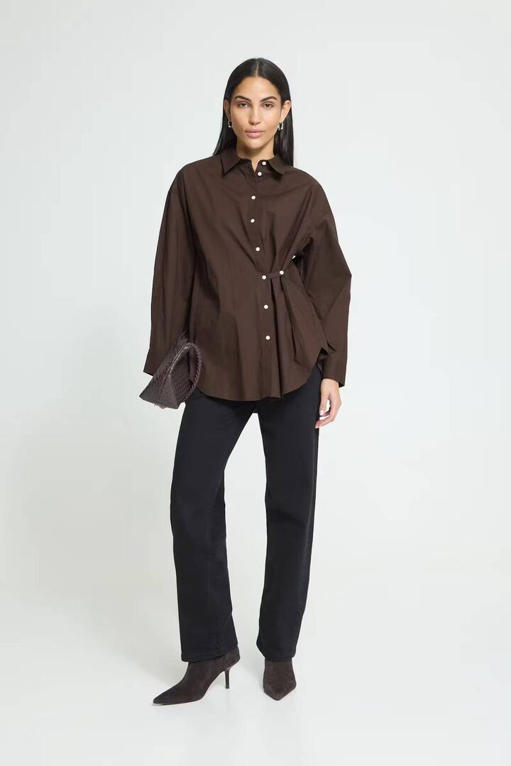 IHKAYSA Shirt Coffee Bean / Brown