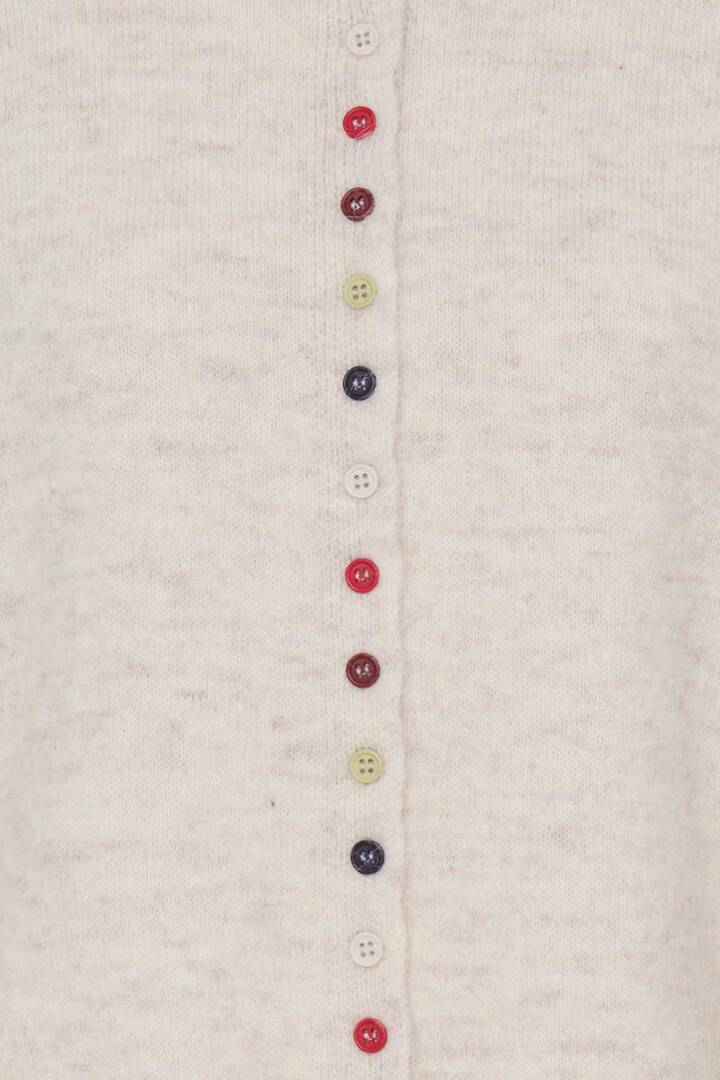 IHFANNY Cardigan Birch Melange / White