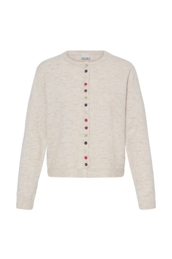 IHFANNY Cardigan Birch Melange / White