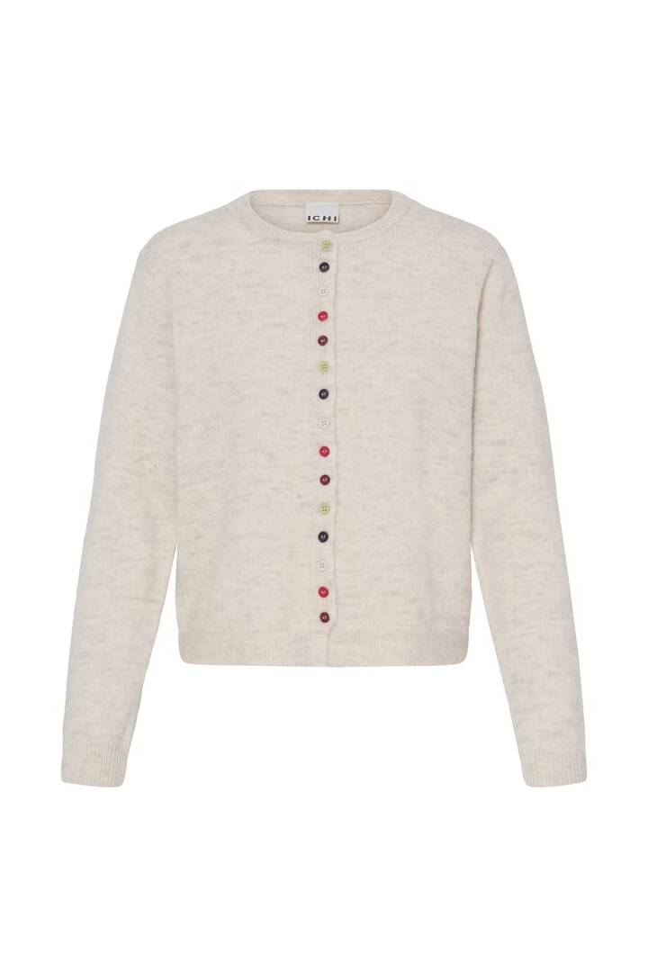 IHFANNY Cardigan Birch Melange / White
