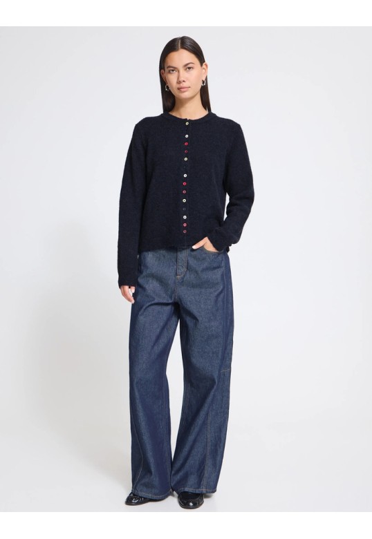 IHFANNY Cardigan Total Eclipse/ Blue