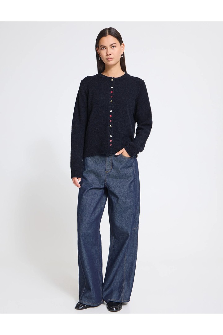 IHFANNY Cardigan Total Eclipse/ Blue