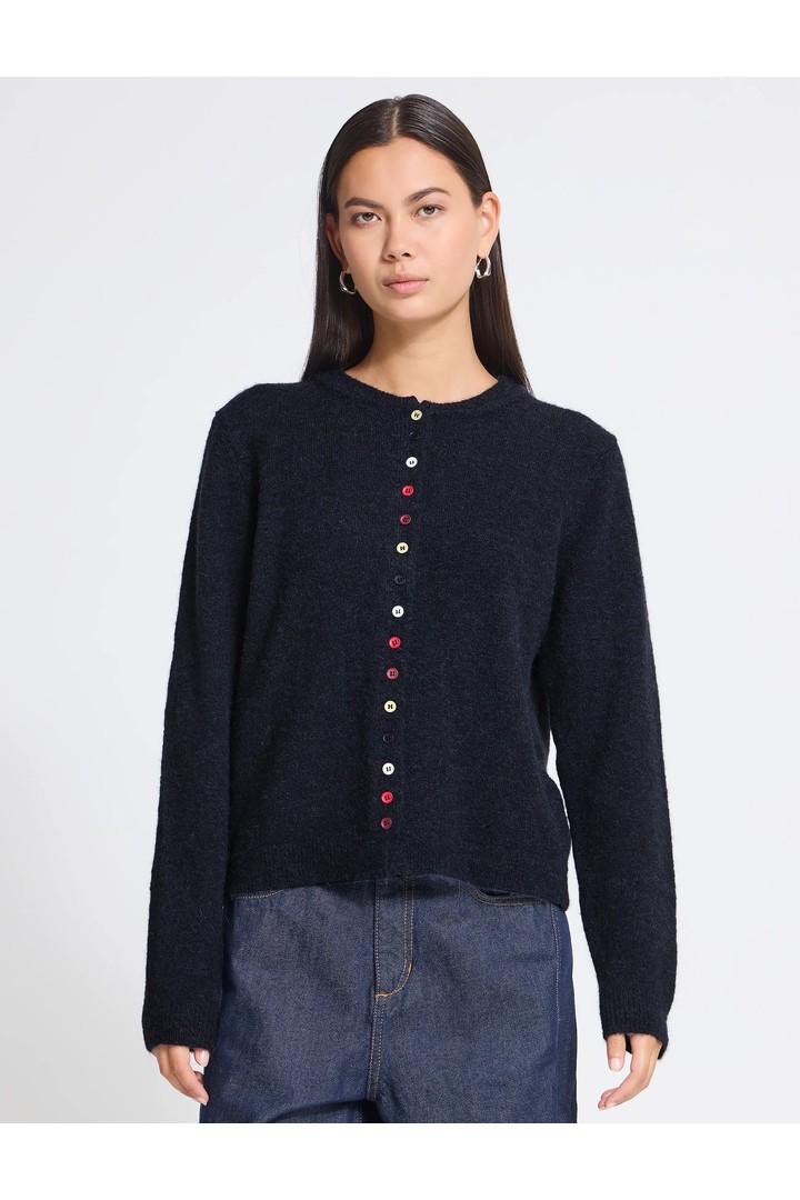 IHFANNY Cardigan Total Eclipse/ Blue
