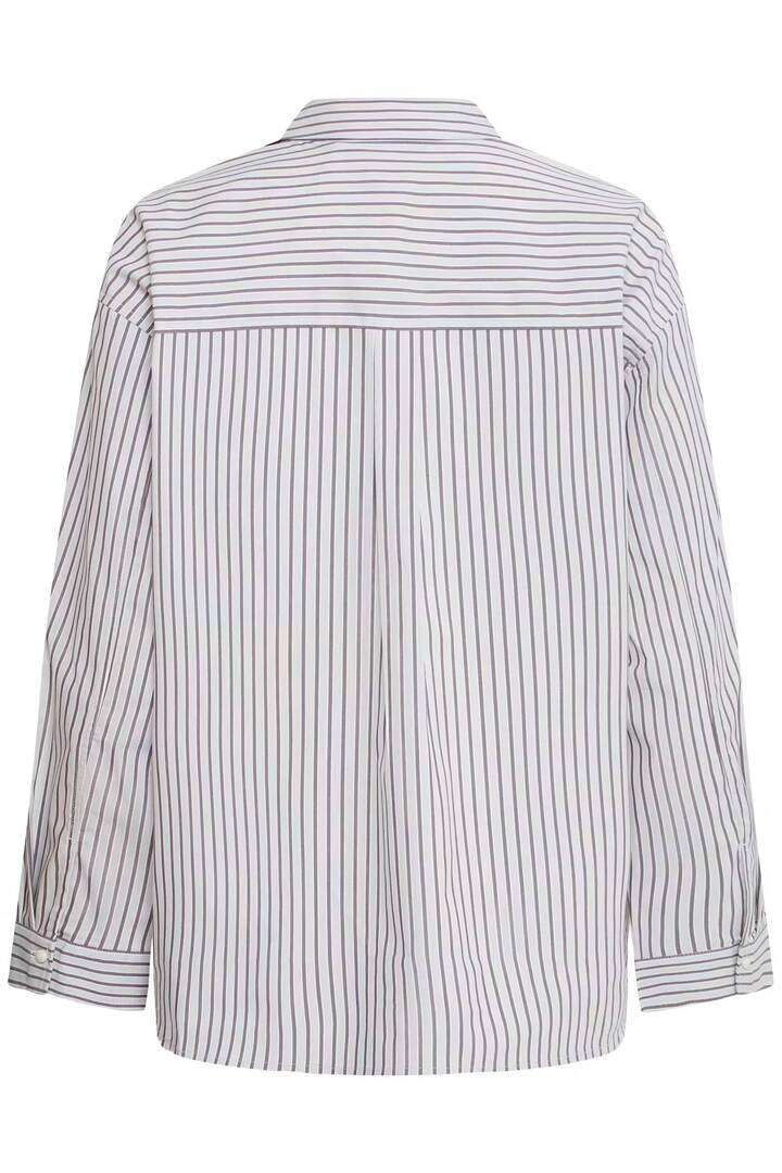 IHJANINE Shirt Grey/Fudge Stripe