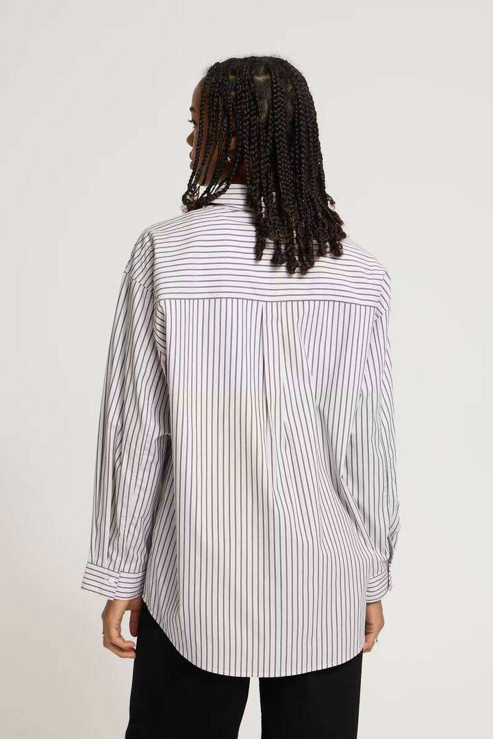 IHJANINE Shirt Grey/Fudge Stripe