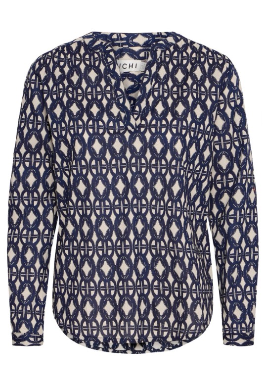 IHVALBORG SHIRT GRAPHIC STROKE AOP