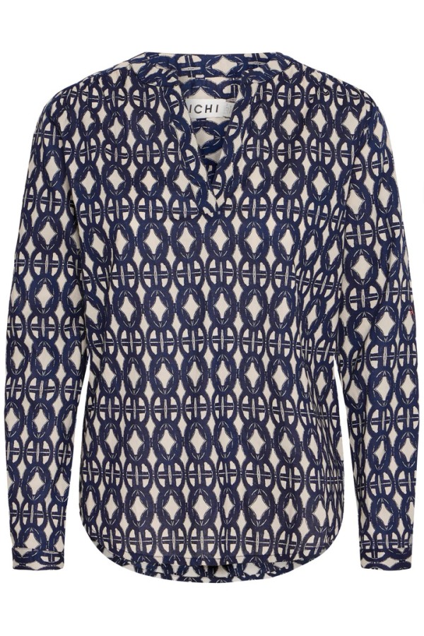 IHVALBORG SHIRT GRAPHIC STROKE AOP