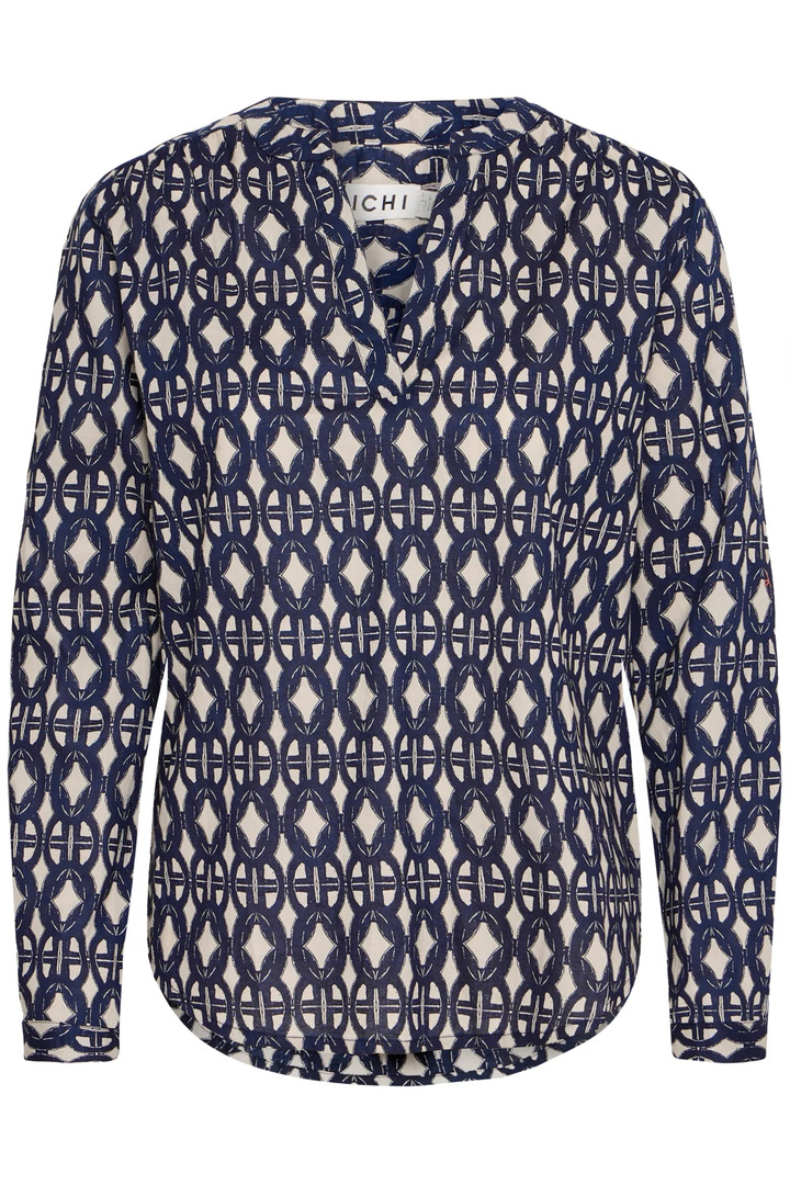 IHVALBORG SHIRT GRAPHIC STROKE AOP