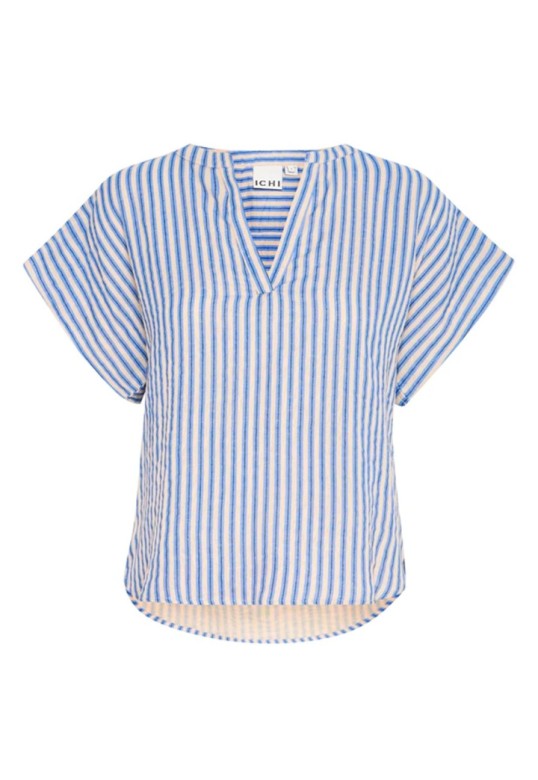 IAFOXA STRIPED BLOUSE DELLA ROBBIA BLUE