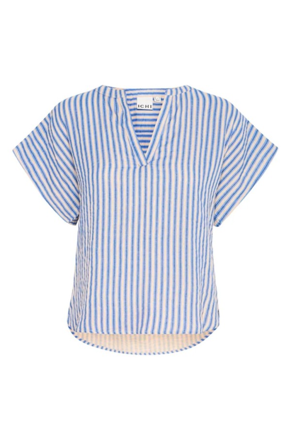 IAFOXA STRIPED BLOUSE DELLA ROBBIA BLUE