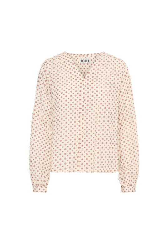 IHURSULA SHIRT FIRED BRICK FLOWER