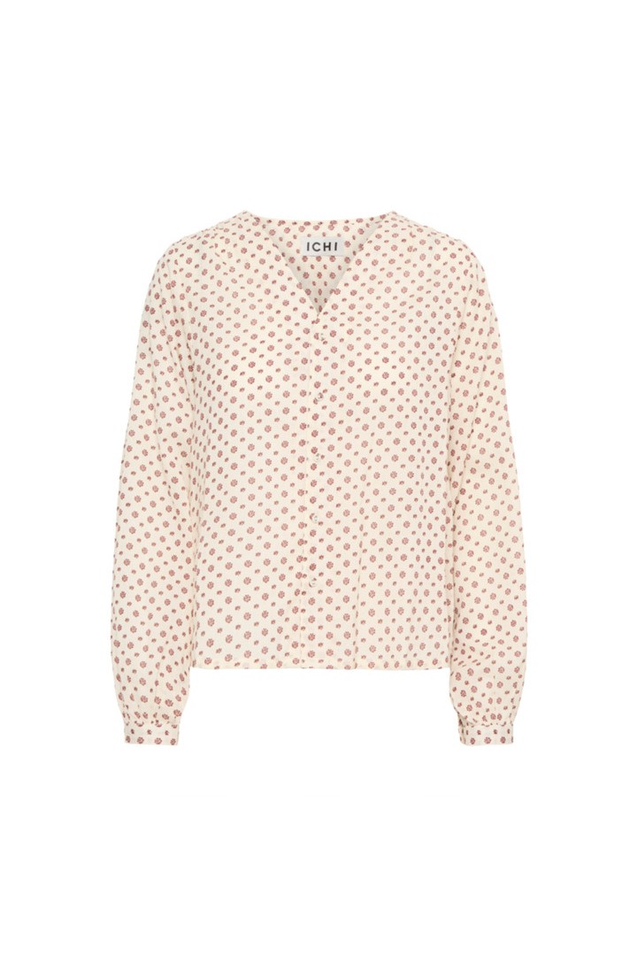 IHURSULA SHIRT FIRED BRICK FLOWER