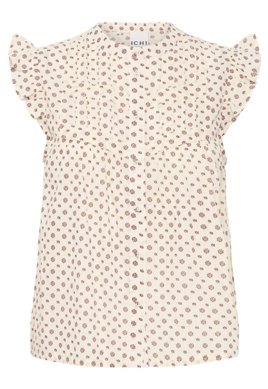 IHURSULA SHIRT FIRED BRICK FLOWER