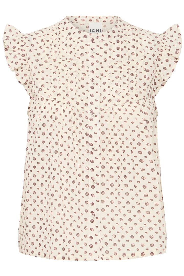 IHURSULA SHIRT FIRED BRICK FLOWER