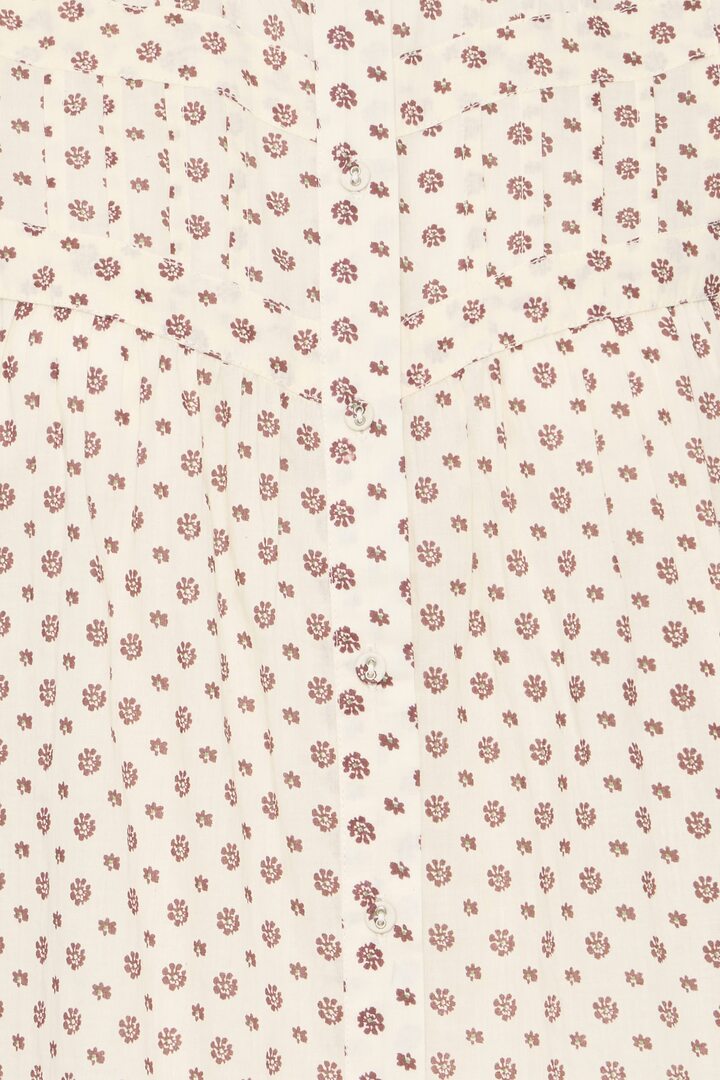 IHURSULA SHIRT FIRED BRICK FLOWER