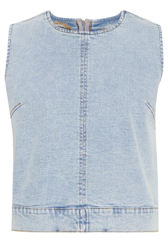 IHARMIOS TOP LIGHT BLUE WASHED