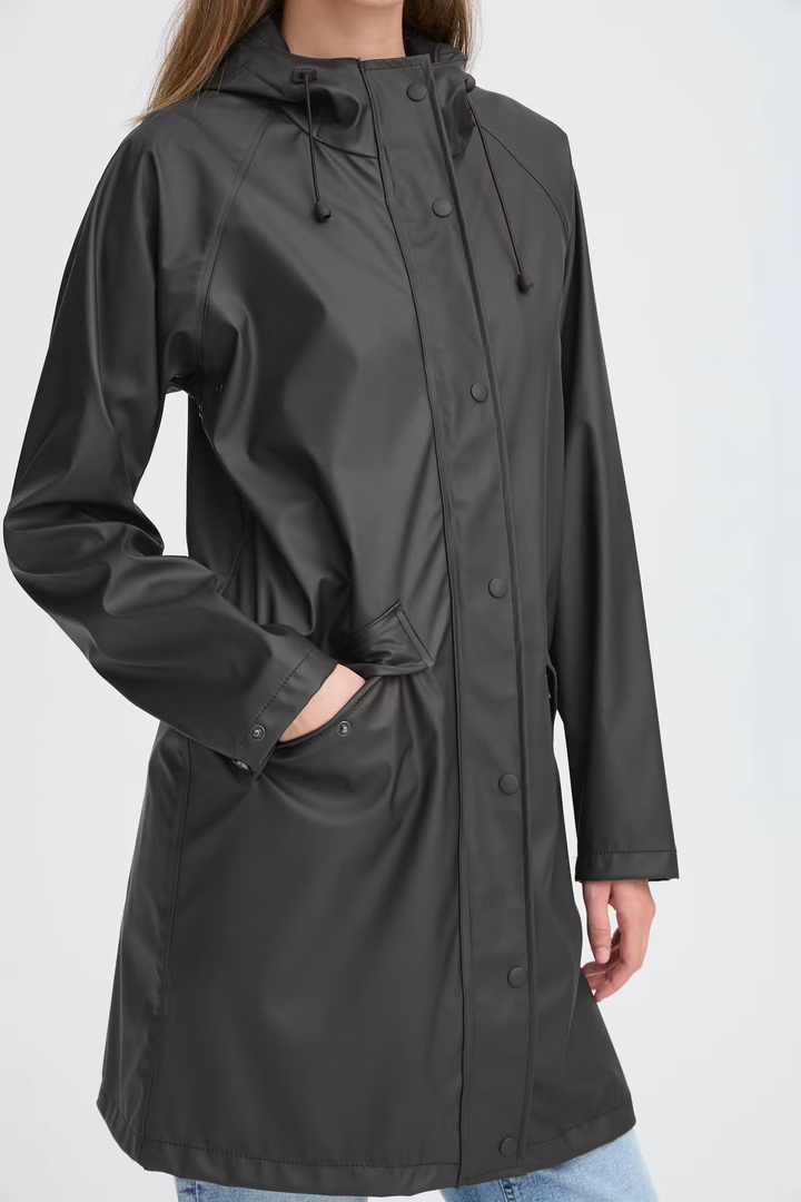 IHTAZI RAINCOAT BLACK