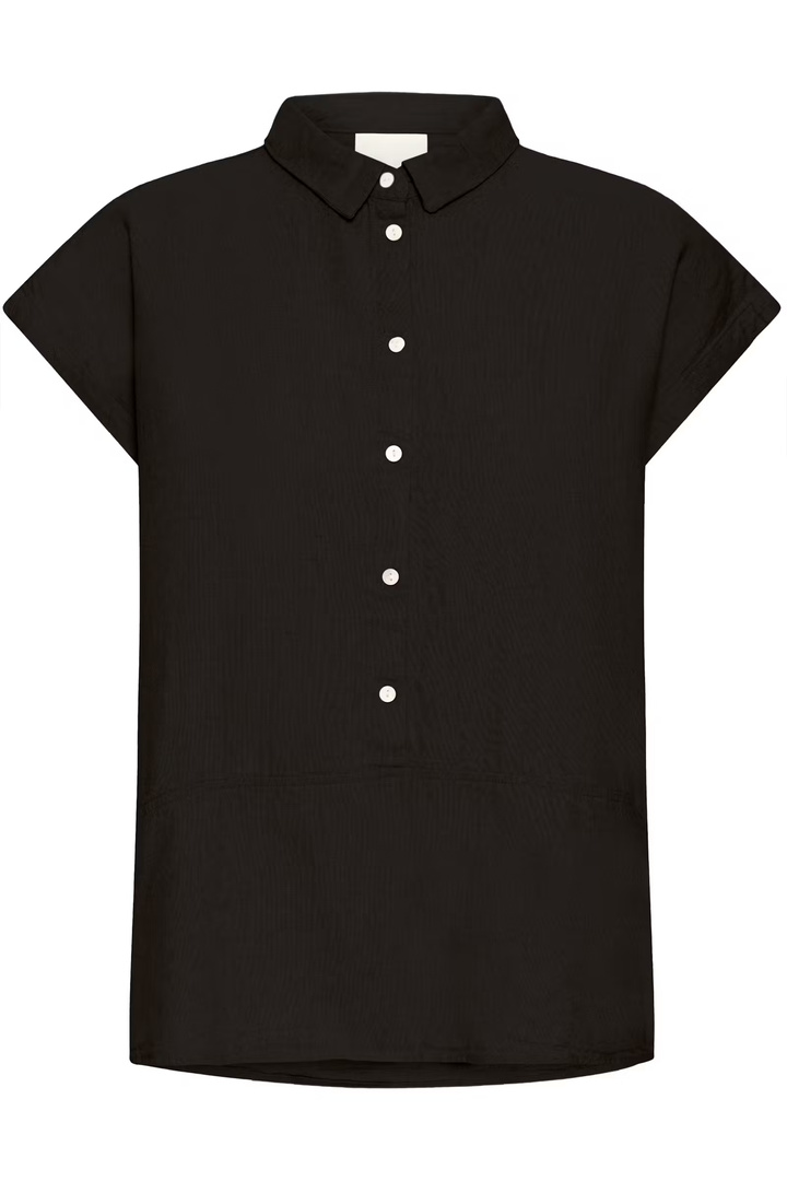 IHLINNO Short-sleeved blouse Black