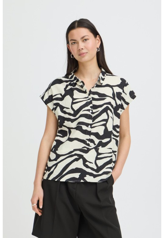 IHLINNO Short-sleeved blouse Graphic Animal / White