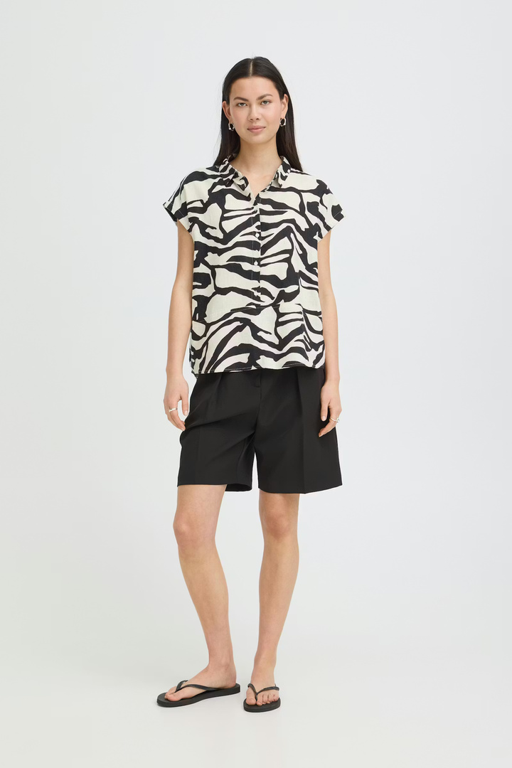 IHLINNO Short-sleeved blouse Graphic Animal / White