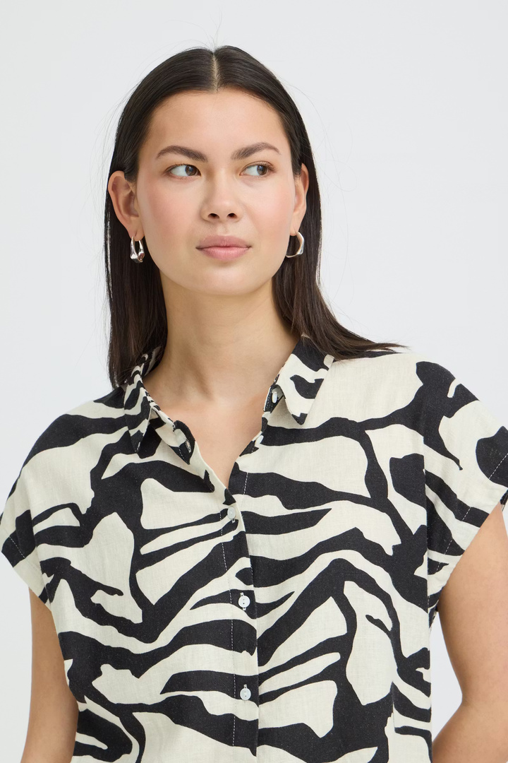 IHLINNO Short-sleeved blouse Graphic Animal / White