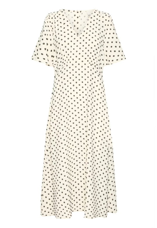 IHZABBY Dress Graphic Diamond / White