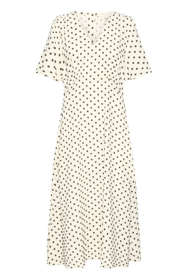 IHZABBY Dress Graphic Diamond / White