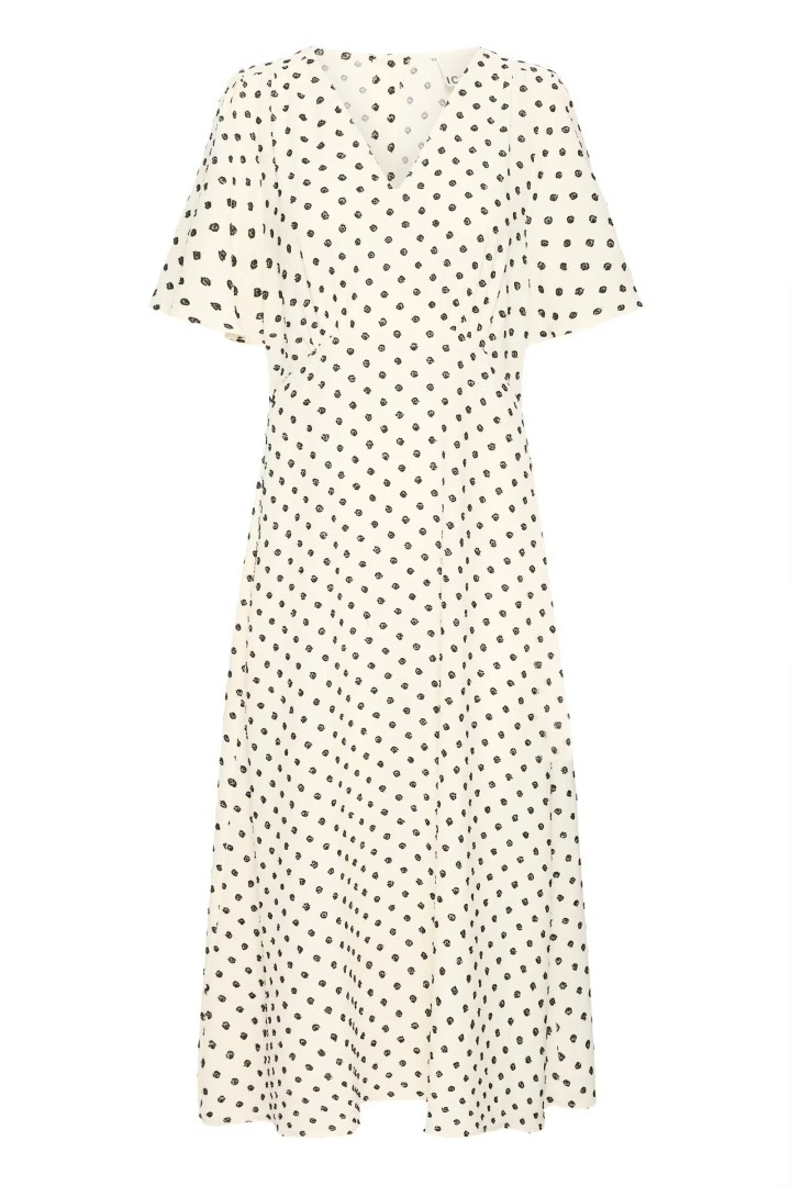 IHZABBY Dress Graphic Diamond / White