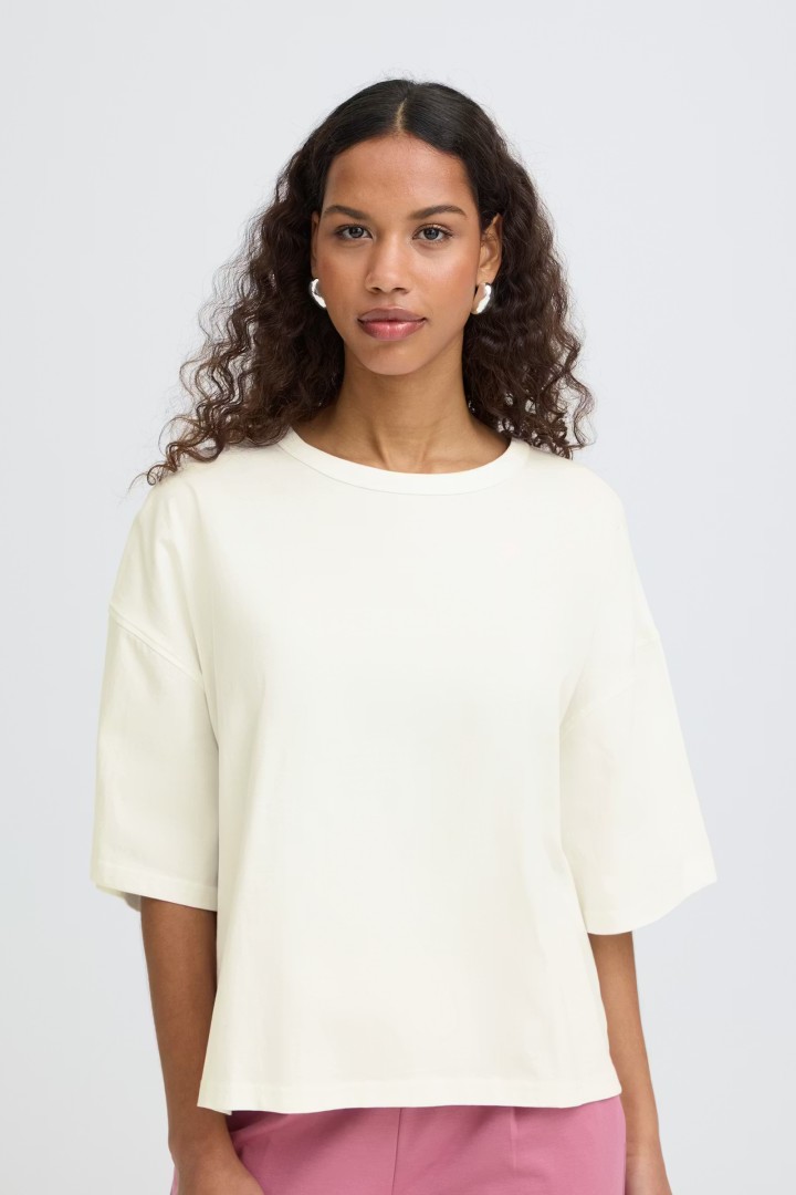 IHPALMER EXTRA LOOSE T-shirt Cloud Dancer