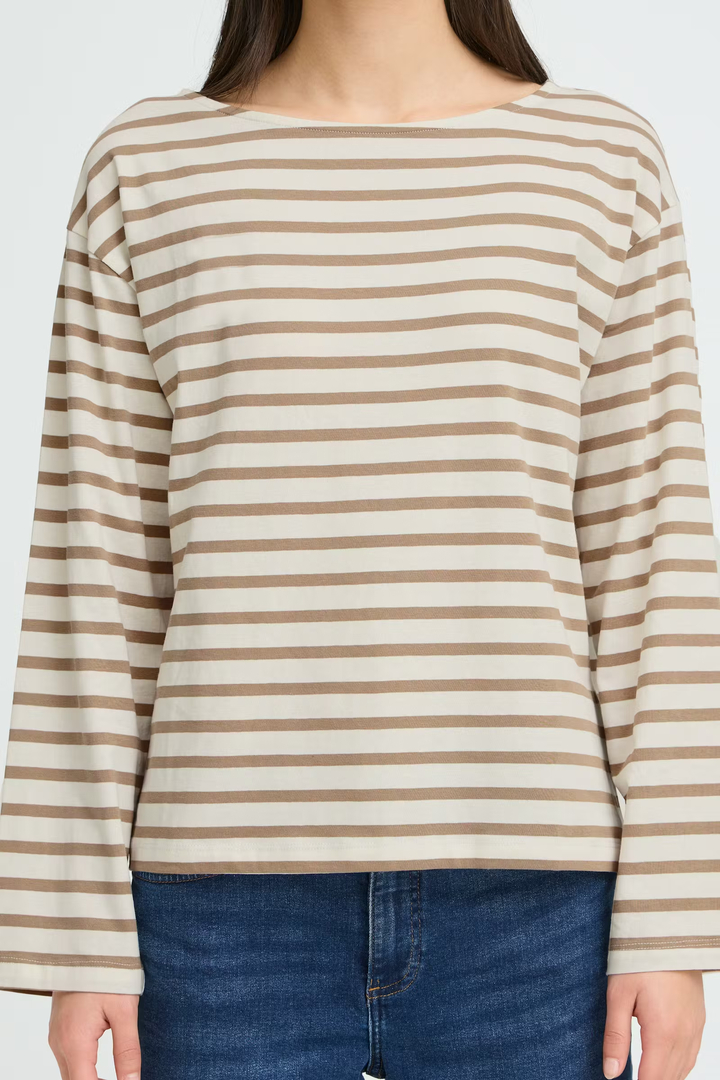 IHMIRA T-shirt SEPIA TINT / CLOUD DANCER