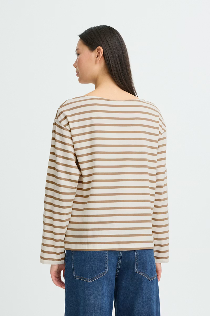 IHMIRA T-shirt SEPIA TINT / CLOUD DANCER