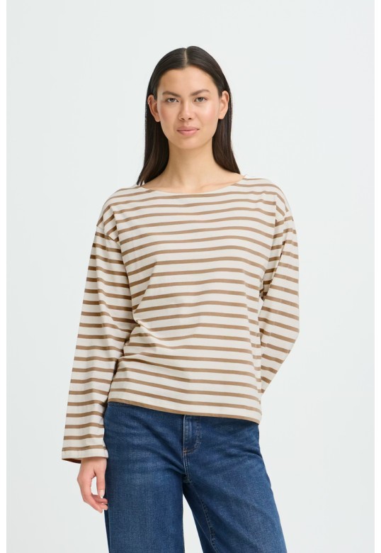 IHMIRA T-shirt SEPIA TINT / CLOUD DANCER