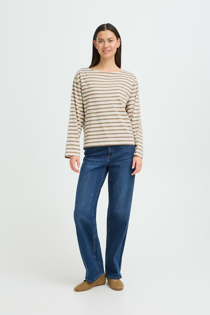 IHMIRA T-shirt SEPIA TINT / CLOUD DANCER