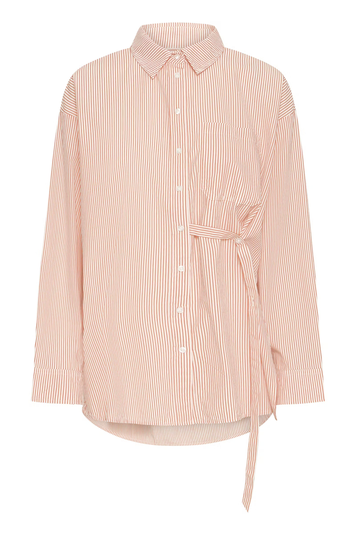 IHFLUCA Shirt BURNT OCHRE STRIPE