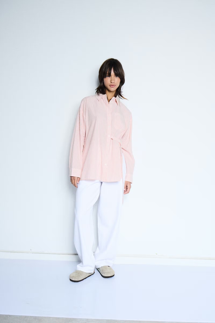 IHFLUCA Shirt BURNT OCHRE STRIPE