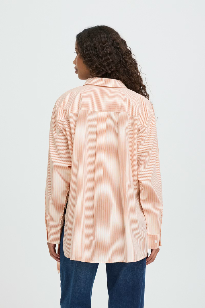 IHFLUCA Shirt BURNT OCHRE STRIPE