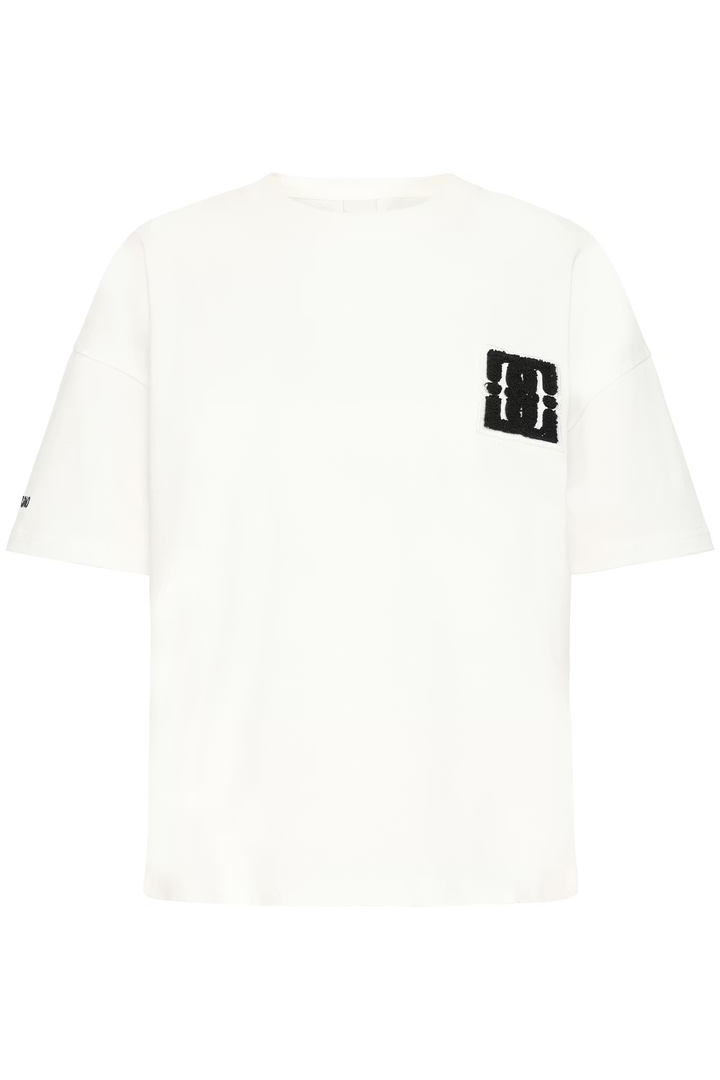 IHNIMO T-shirt Cloud Dancer / Black / White