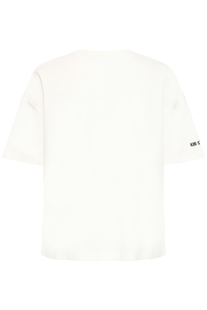 IHNIMO T-shirt Cloud Dancer / Black / White