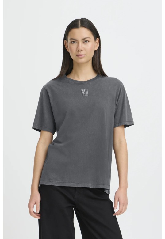 IHNICA T-SHIRT BLACK CLOUD DANCER